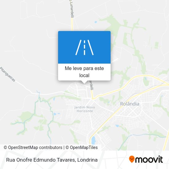 Rua Onofre Edmundo Tavares mapa
