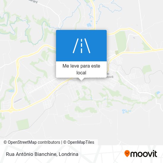 Rua Antônio Bianchine mapa
