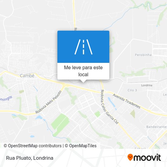 Rua Pluato mapa