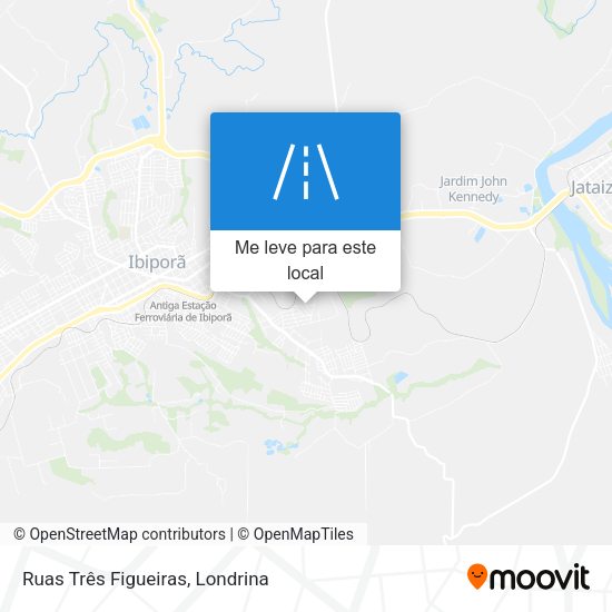 Ruas Três Figueiras mapa