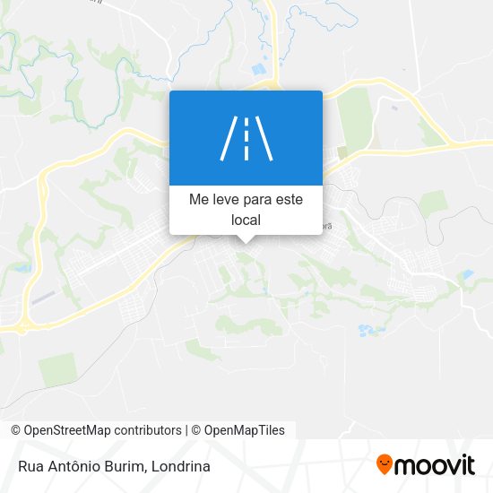 Rua Antônio Burim mapa