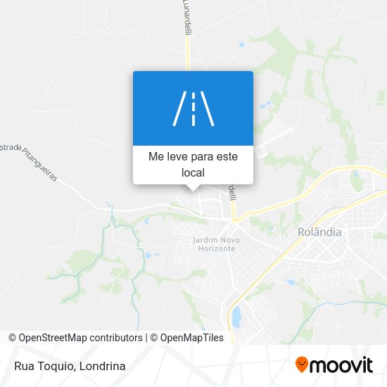 Rua Toquio mapa