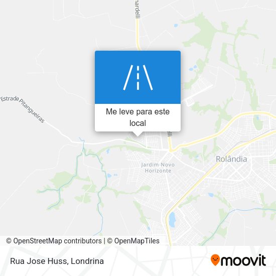 Rua Jose Huss mapa