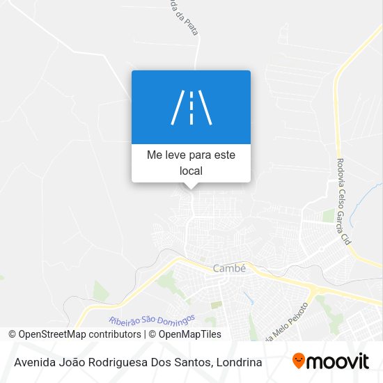 Avenida João Rodriguesa Dos Santos mapa
