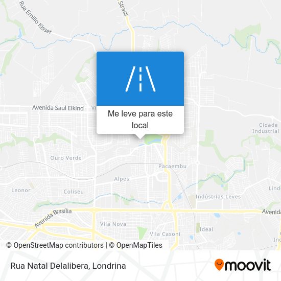 Rua Natal Delalibera mapa