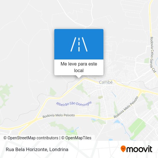 Rua Bela Horizonte mapa