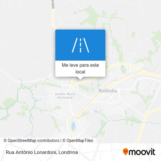 Rua Antônio Lonardoni mapa