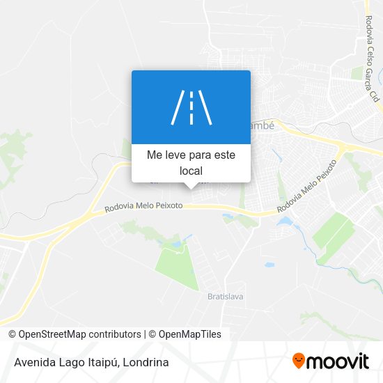 Avenida Lago Itaipú mapa