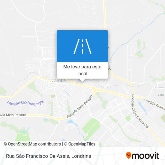 Rua São Francisco De Assis mapa