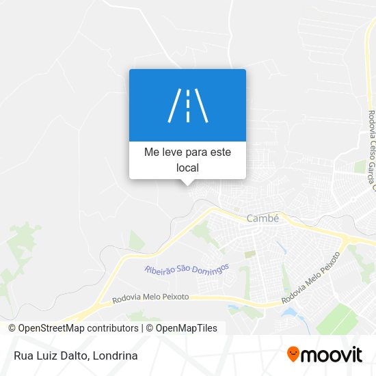 Rua Luiz Dalto mapa