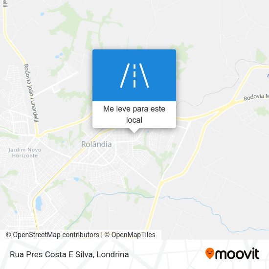 Rua Pres Costa E Silva mapa