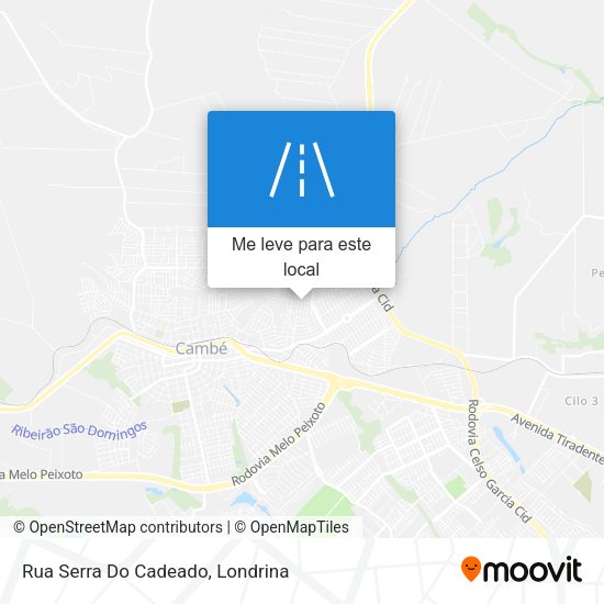 Rua Serra Do Cadeado mapa