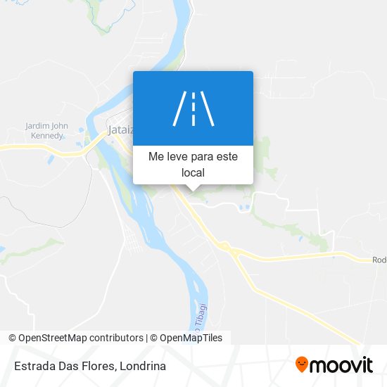 Estrada Das Flores mapa