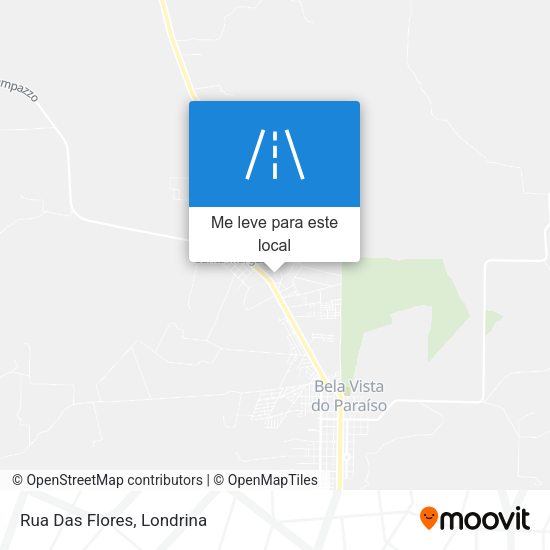 Rua Das Flores mapa