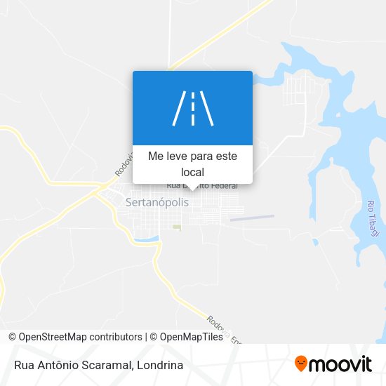 Rua Antônio Scaramal mapa