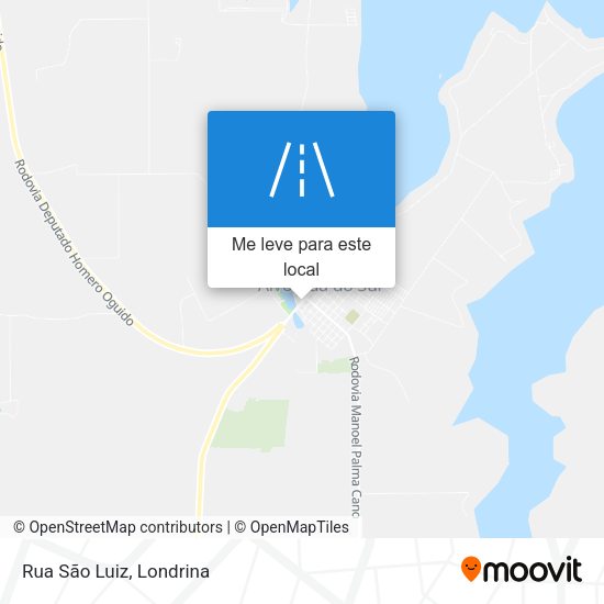 Rua São Luiz mapa
