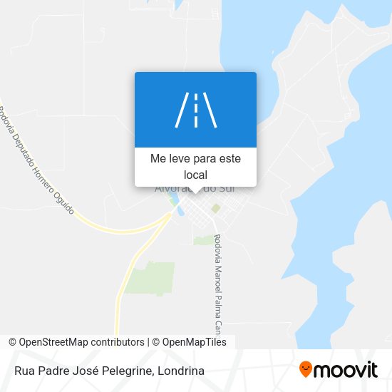 Rua Padre José Pelegrine mapa
