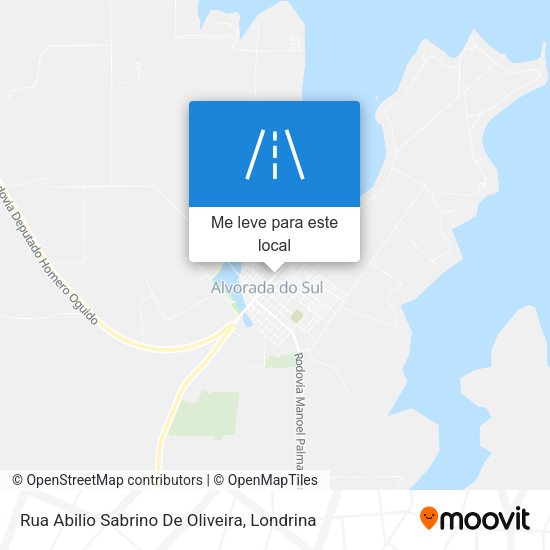 Rua Abilio Sabrino De Oliveira mapa