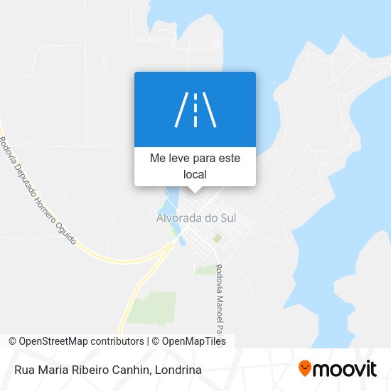 Rua Maria Ribeiro Canhin mapa