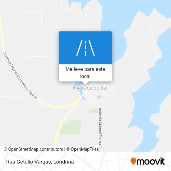 Rua Getulio Vargas mapa