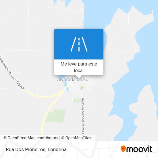 Rua Dos Pioneiros mapa