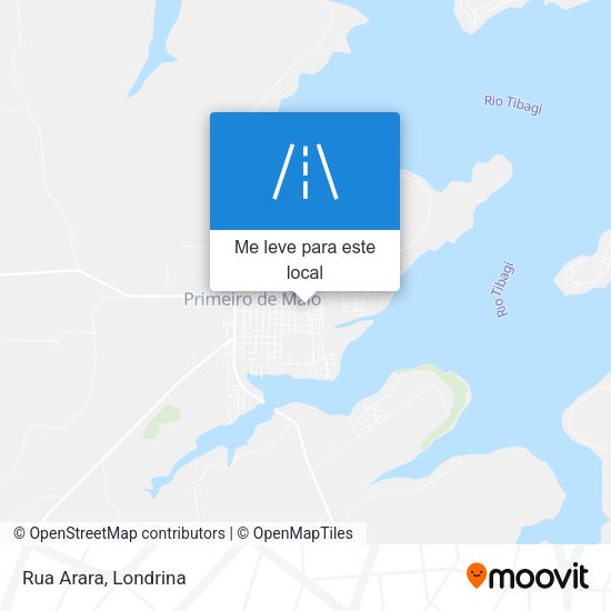 Rua Arara mapa