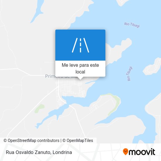 Rua Osvaldo Zanuto mapa