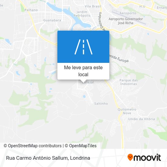 Rua Carmo Antônio Sallum mapa