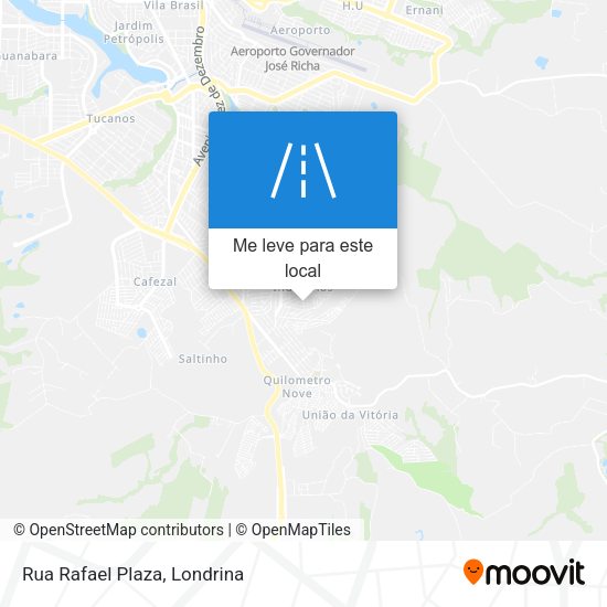 Rua Rafael Plaza mapa