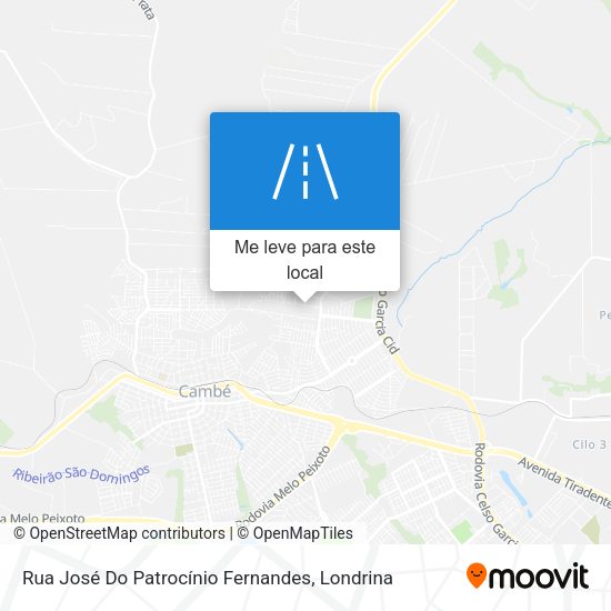 Rua José Do Patrocínio Fernandes mapa