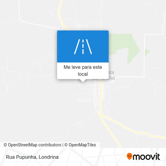 Rua Pupunha mapa