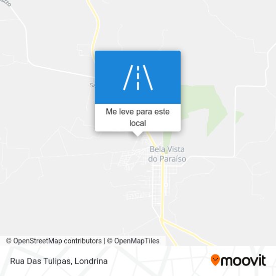 Rua Das Tulipas mapa