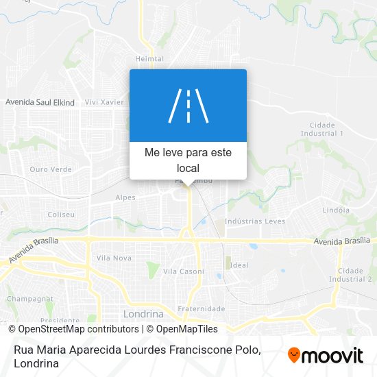 Rua Maria Aparecida Lourdes Franciscone Polo mapa