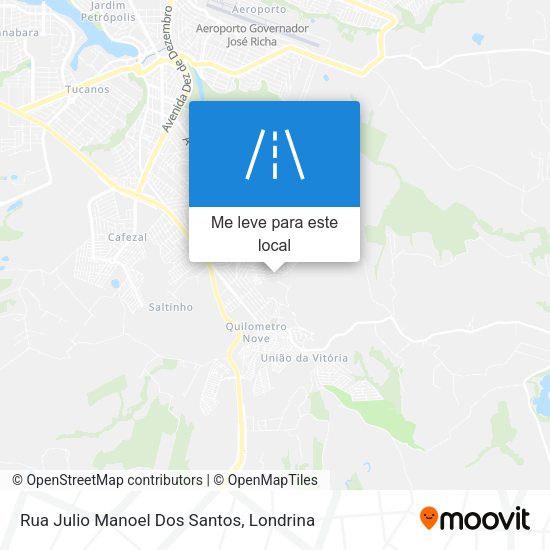 Rua Julio Manoel Dos Santos mapa