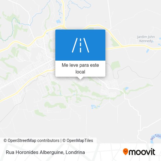 Rua Horonides Alberguine mapa