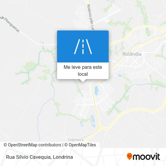 Rua Sílvio Cavequia mapa