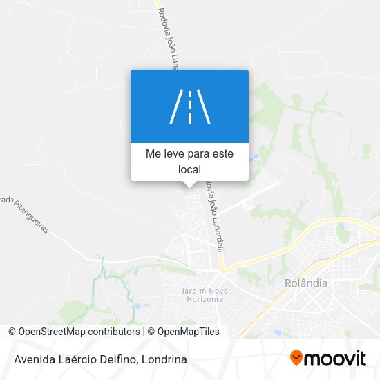 Avenida Laércio Delfino mapa