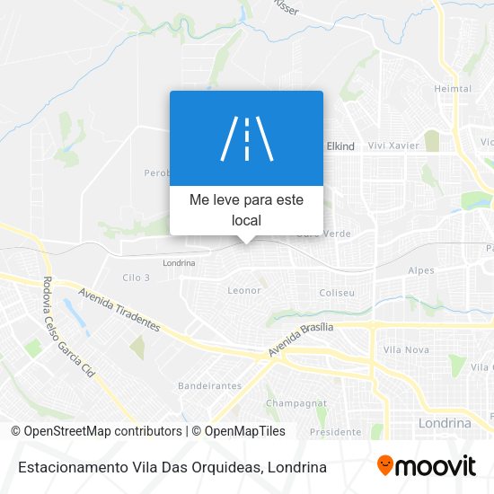 Estacionamento Vila Das Orquideas mapa