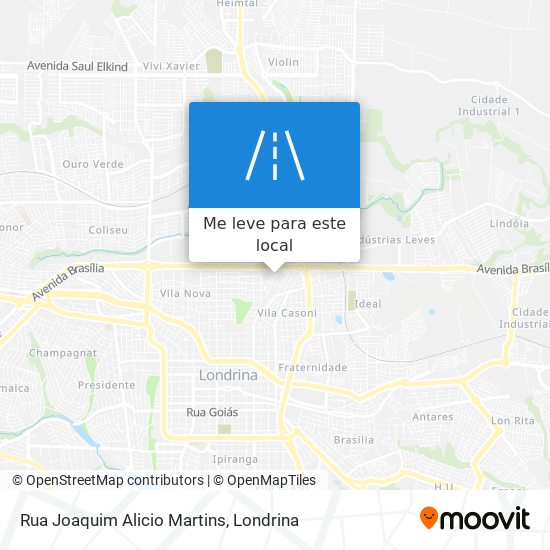 Rua Joaquim Alicio Martins mapa