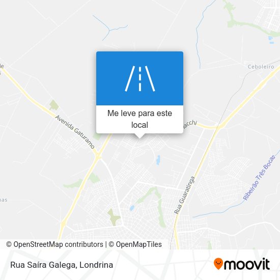 Rua Saíra Galega mapa