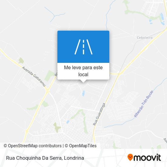 Rua Choquinha Da Serra mapa