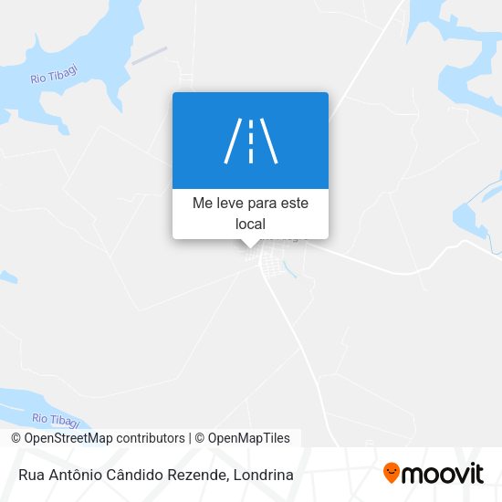 Rua Antônio Cândido Rezende mapa