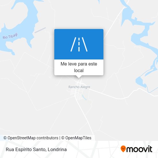 Rua Espírito Santo mapa