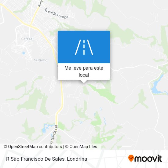 R São Francisco De Sales mapa