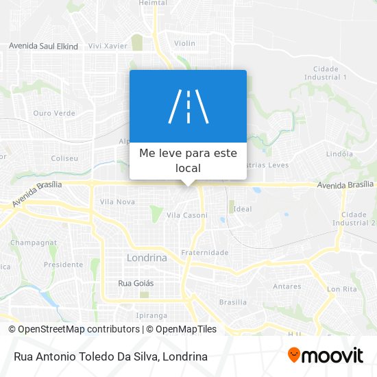 Rua Antonio Toledo Da Silva mapa