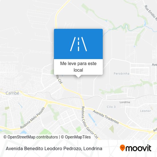 Avenida Benedito Leodoro Pedrozo mapa