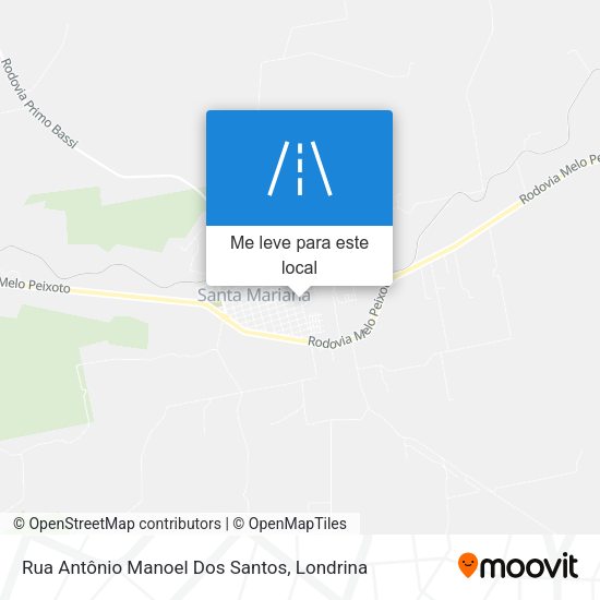 Rua Antônio Manoel Dos Santos mapa
