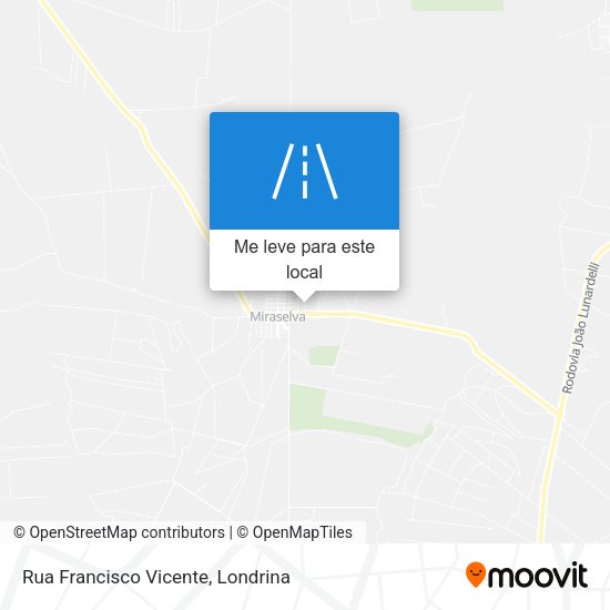 Rua Francisco Vicente mapa