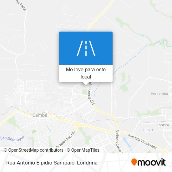 Rua Antônio Elpídio Sampaio mapa