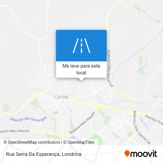 Rua Serra Da Esperança mapa